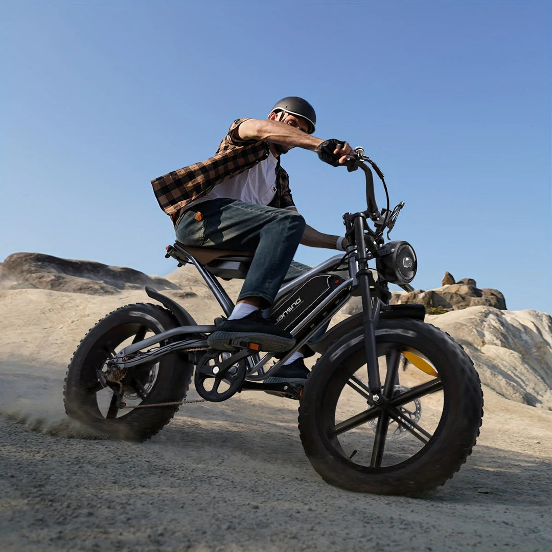 JANSNO X50 Fat Tire Electric Bike – Full Suspension 1000W Ebike