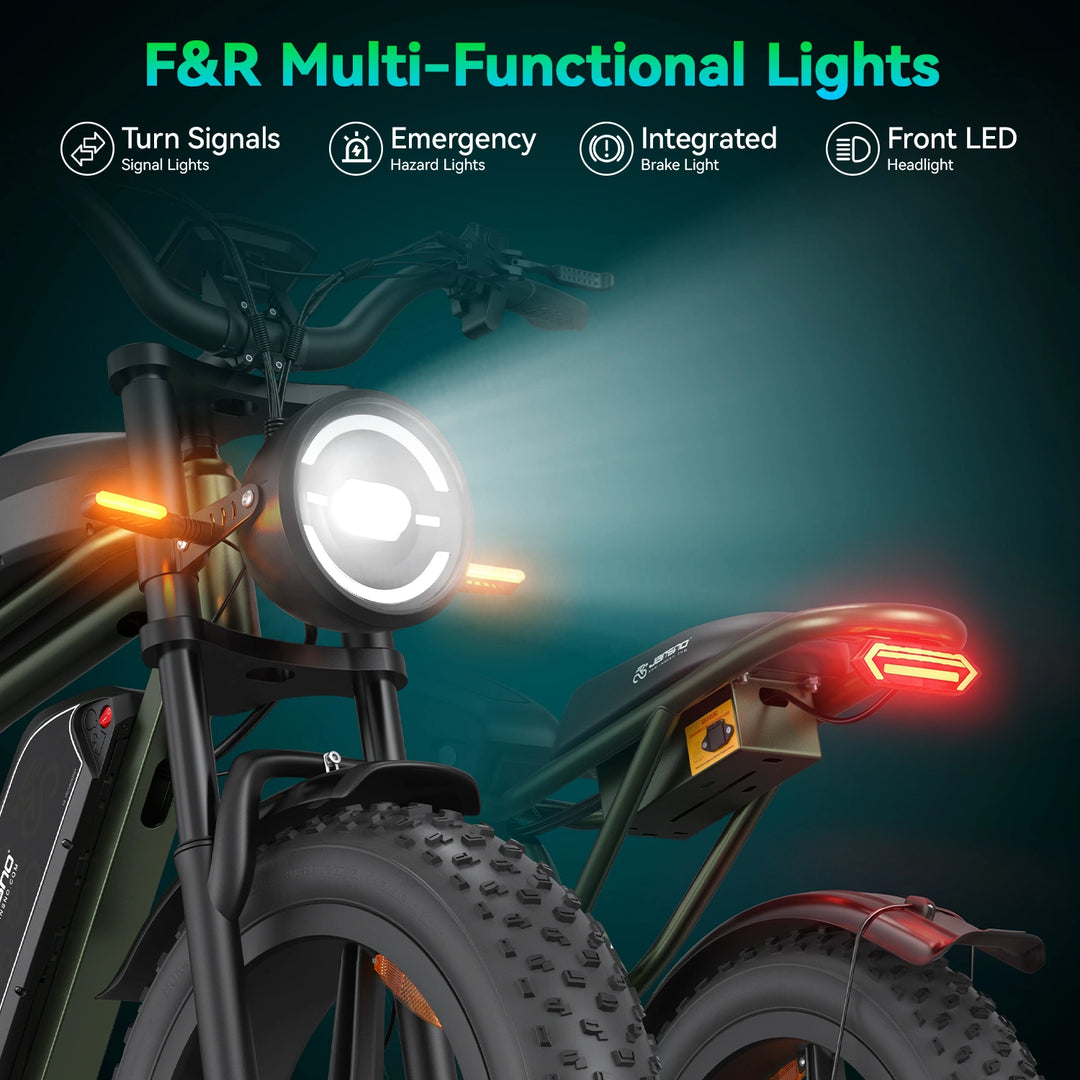 JANSNO X80 All-Terrain Fat Tire Electric Bike - New Arrival