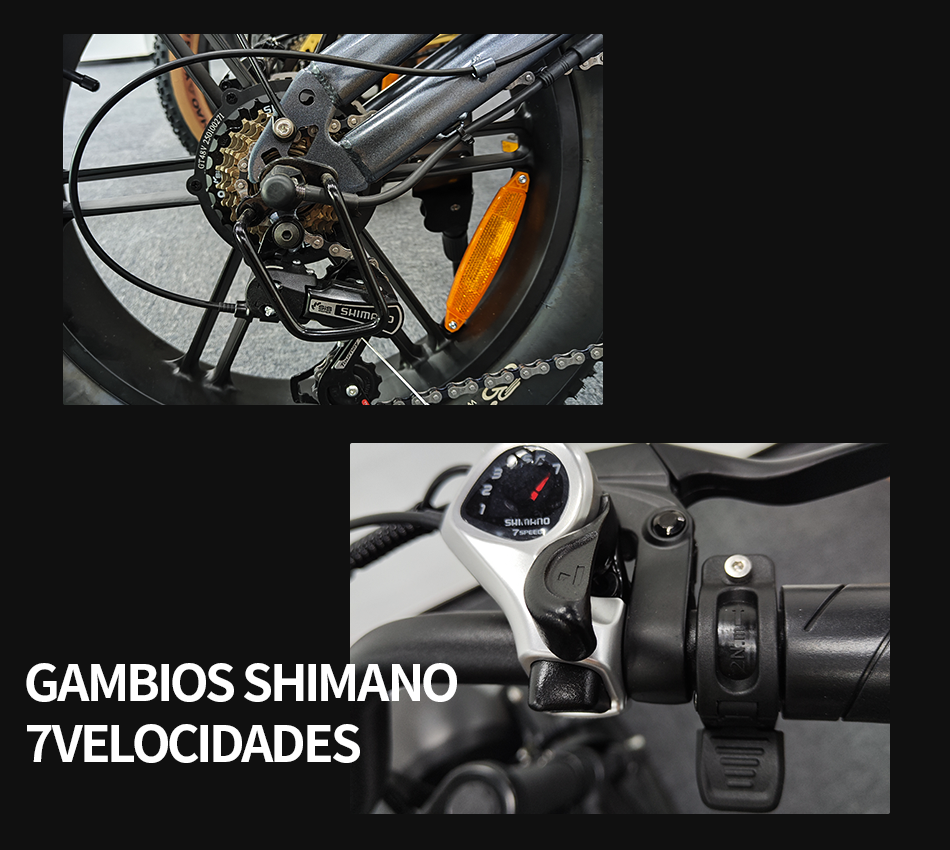 the brake system of the Jansno Bike features front and rear Shimano mechanical disc brakes