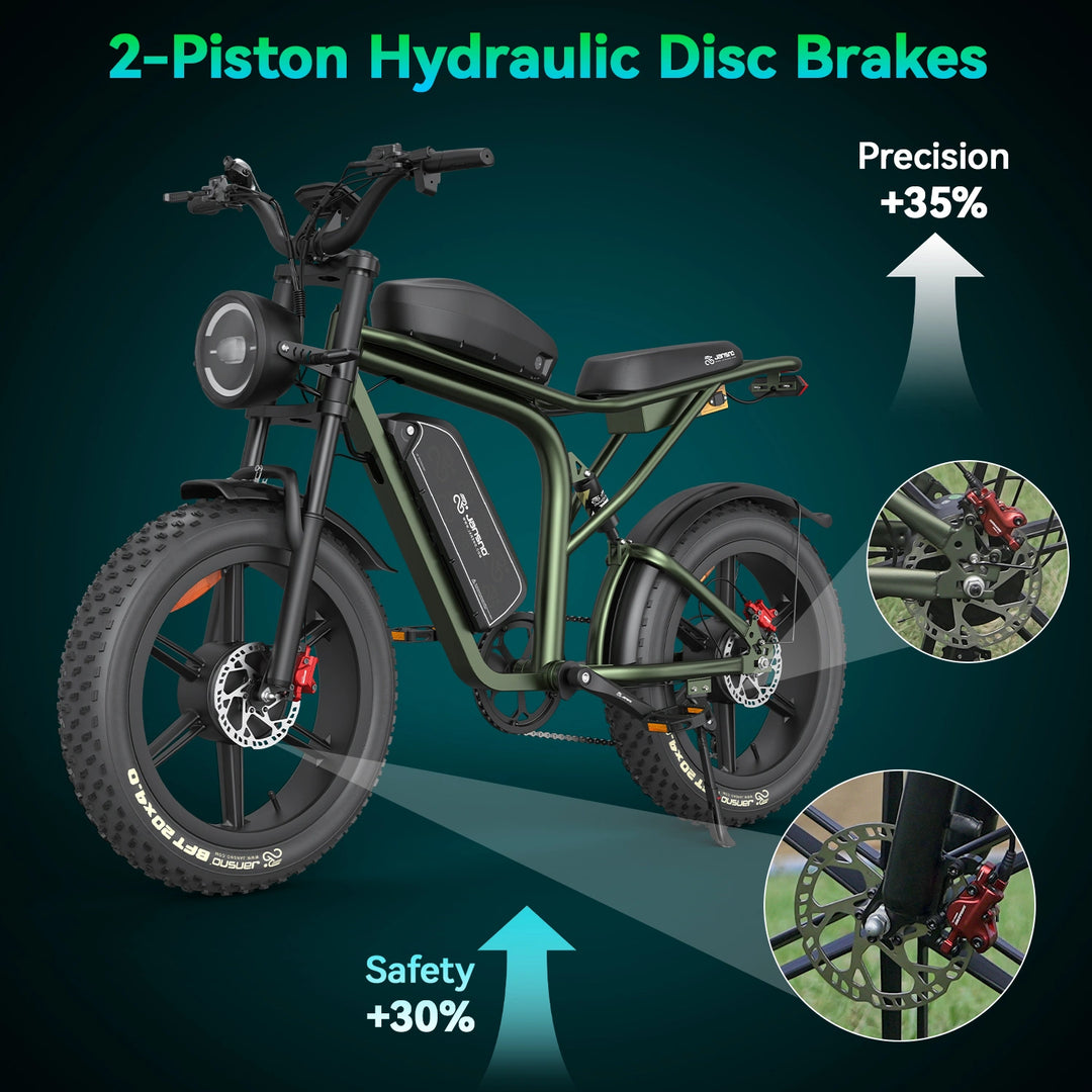 JANSNO X80 All-Terrain Fat Tire Electric Bike - New Arrival