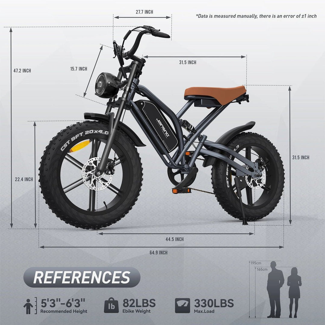 JANSNO X50 Fat Tire Electric Bike - Jansno Ebike UKE-bike