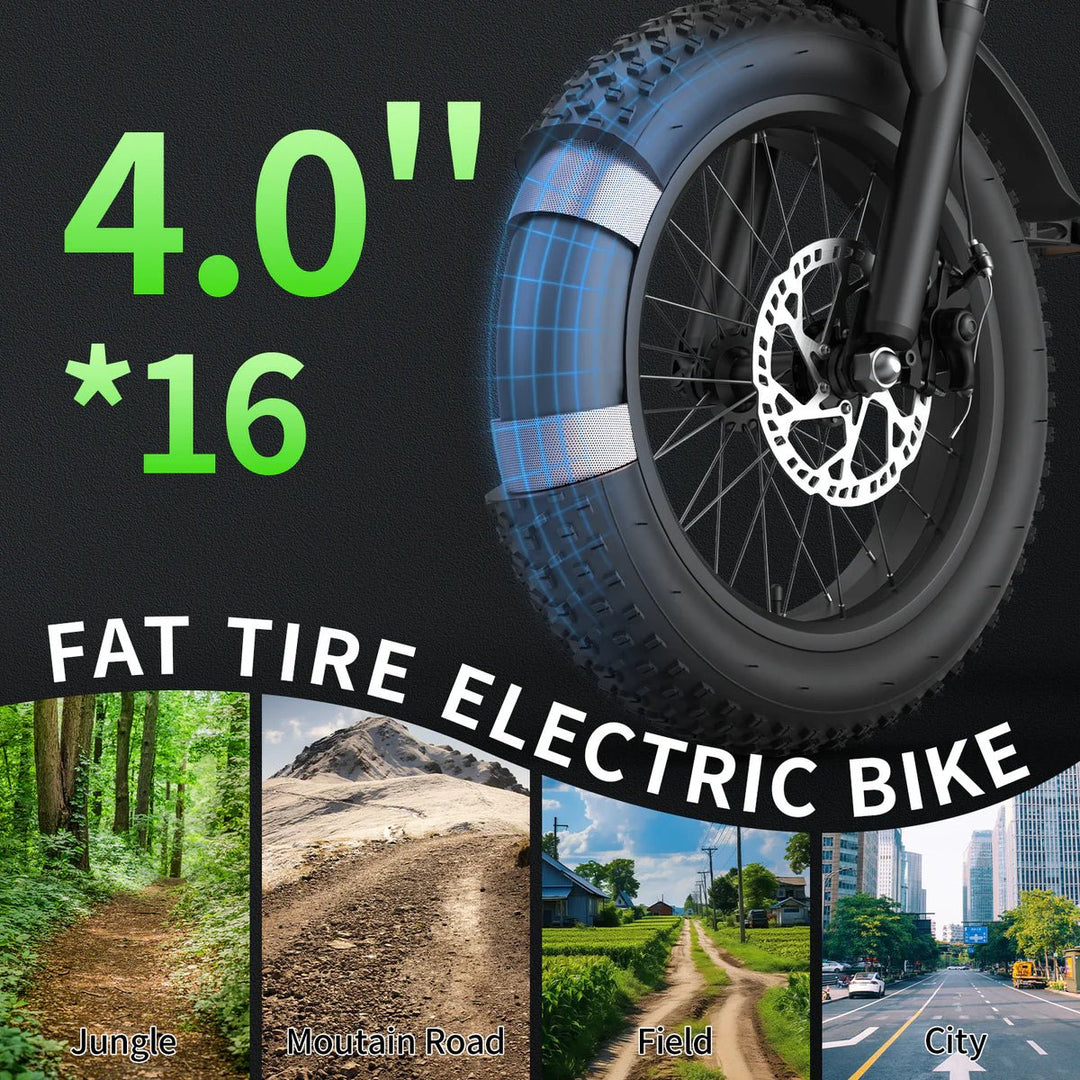 JANSNO X90 Off-Road Fat Tire E-Bike - Jansno Ebike UKE-bike